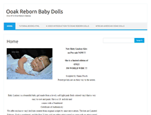 Tablet Screenshot of ooakrebornbaby.com